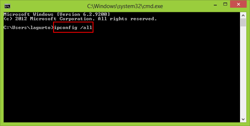 Command Line Interface, Type Query